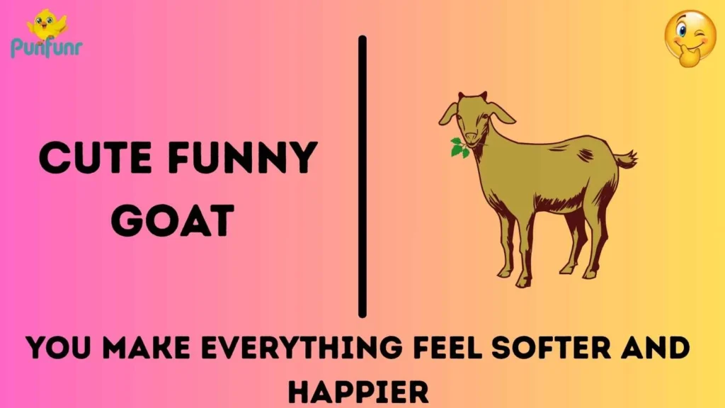 Cute funny goat