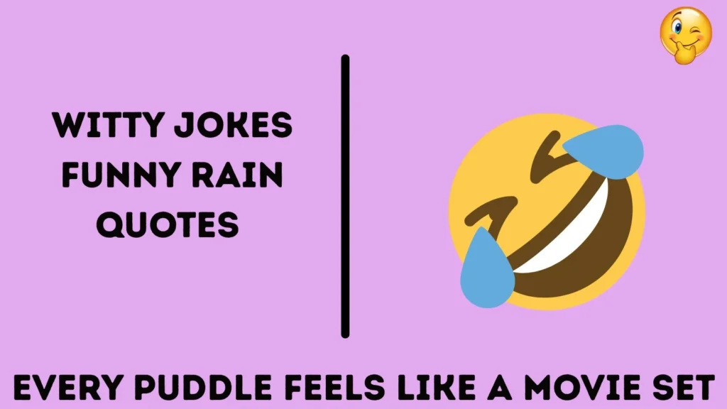 Witty Jokes Funny Rain Quotes